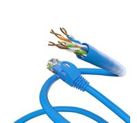 goobay 68360 CAT 5e Cavo di collegamento, U/UTP, Blu, 20m Lunghezza del cavo
