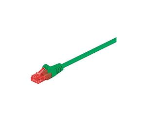 goobay 68400 CAT 6 Cavo di collegamento, U/UTP, Verde, 2m Lunghezza del cavo