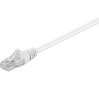 Goobay 68500 CAT 5e Cavo Patch, Rete U/UTP, Bianco, 0.5m Length