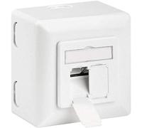 Goobay Presa a Muro Esterna 2xRJ45 Cat.6A Bianco