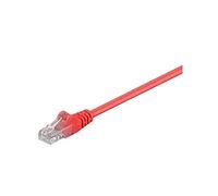 Goobay 68613 CAT 5e Cavo Patch, Rete U/UTP, Rosso, 0.25m Length
