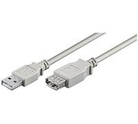 Goobay 68624 Cavo Prolunga USB 2.0 ad Alta Velocità, Grigio, 0.6 m Lunghezza del Cavo