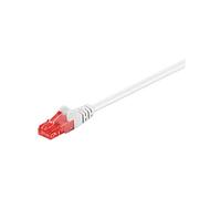 Goobay 68633 CAT 6 Cavo Patch, Rete U/UTP, Bianco, 1m Length