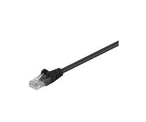 Goobay 68648 CAT 5e Cavo Patch, Rete U/UTP, Nero, 20m Length