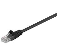 Goobay 68649 CAT 5e Cavo Patch, Rete U/UTP, Nero, 3m Length