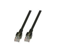 goobay 68660 CAT 5e Cavo di Collegamento, F/UTP, Nero, Lunghezza del Cavo 3m