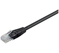 Goobay 68682 CAT 6 Cavo Patch, Rete U/UTP, Nero, 3m Length