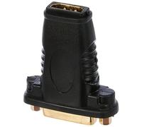 Goobay 68690 Adattatore HDMI/DVI-D, Dorato, Nero