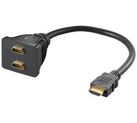 Goobay 68784 cavo HDMI 0,1 m HDMI Type A (Standard) 2 x HDMI Type A (Standard) Nero - Nouvo