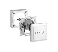 Goobay 68851 Kit Prese Antenna a 2 Fori, Bianco