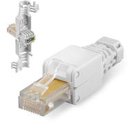 RJ45 68859 - Connettore RJ45 Cat.5e, senza utensili con guaina antistrozzatur