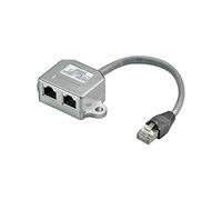 Goobay 68909 Splitter Cavi, Y-Adapter, Grigio - NUOVO