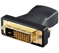 Goobay 68931 Adattatore HDMI/DVI-D, Dorato, Nero