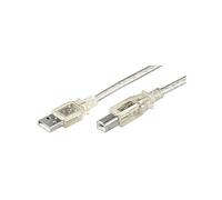 Goobay 68972 Cavo USB 2.0 ad Alta Velocità, Trasparenza, 1.8 m Lunghezza del Cavo