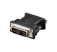 Goobay Adattatore DVI AD DVI 119 – DVI 12+5 a VGA 15 poli, Nero