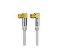 Goobay 70490 SAT Antenna Cable, 135 dB, 4x Shielded, White, 10m Length (goobay)
