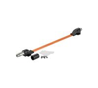 Goobay 71408 Impermeabile Cavetto Antenna Coax Passaggio Finestra SAT, Estremamente Piatto (0.3mm), 0.2m Lunghezza del Cavo