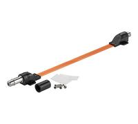 Goobay 71410 Impermeabile Cavetto Antenna Coax Passaggio Finestra SAT, Estremamente Piatto (0.3mm), 0.5m Lunghezza del Cavo