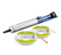 goobay 74090 Pompa per dissaldare e aspirare le saldature/pompa per saldare antistatica/pompa per aspirare le saldature come rimuovi saldature