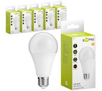 goobay 74111 Lampadina LED E27 15 Watt/Lampadina LED per prese E27 / Lampada bianco caldo/Smerigliato/Lampadina LED/Sostituzione per lampadina a incandescenza/Bianco / 6 pezzi