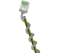 goobay 74345 - Cavo patch CAT 8.1 slim/ultra flessibile RJ45 CAT 8.1, U/FTP CU, OFC/sottile Ethernet LAN con connettori corti/40 Gbps, 2000 MHz LSZH, antipiega/grigio 0,5 m