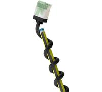goobay 74353 - Cavo patch CAT 8.1 slim/ultra flessibile RJ45 CAT 8.1, U/FTP CU, OFC/sottile Ethernet LAN, con connettori corti/40 Gbit/s, 2000 MHz LSZH, antipiega/nero 1 m