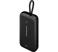 goobay Power Bank 20.000 mAh con cavo USB-C integrato 13 cm - Quick Charge/Power Delivery - USB C e USB A - per Samsung, Xiaomi, Lenovo, Huawei, Apple iPhone o iPad/76252