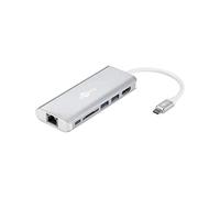 Goobay 76788 6 in 1 Hub USB-C riflette i segnali da USB c a HDMI e dispositivi USB / adatto per laptop, tablet, notebook, monitor, tv, tastiera e per Apple Mac Book e MacBook Pro / argento