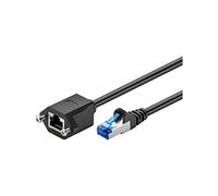 Goobay 77578 CAT 6A Prolunga, S/FTP (PiMF), Nero, 2m Lunghezza