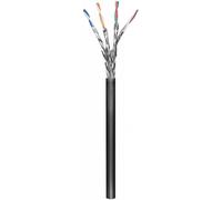 Goobay 77624 CAT 6 cavo di Rete per Esterni, S/FTP (PiMF), Nero, 100m Lunghezza