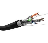 Goobay Matassa S/FTP Cavo Cat.6 PIMF LSZH Rame 100m Rigido Nero per esterno