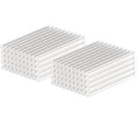 goobay 77852 - Pistola per colla a caldo, 7 x 100 mm, 100 pezzi, per pistole per colla standard, bastoncini per colla a caldo, ad asciugatura rapida, per modellismo, progetti fai da te, trasparenti