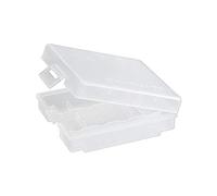 Goobay 78830 Box di Deposito per Batterie e Schede di Memoria, Trasparenza