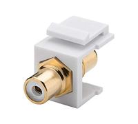 Goobay 79676 Modulo Keystone Cinch/RCA, Bianco