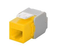 Goobay 90691 CAT 6A presa RJ45 Keystone, UTP, 500 MHz, Giallo