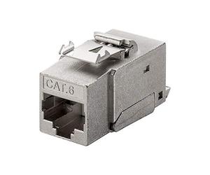 Goobay 90863 CAT 6 Presa RJ45 Keystone, STP, 250 MHz, Argento