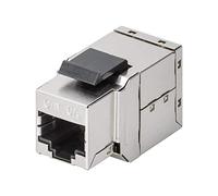 Goobay 90866 CAT 6A Modulare Keystone, STP, Nero/Argento