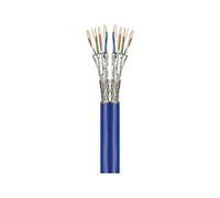 Goobay 91896 CAT 7A+ Cavo di Rete Duplex, S/FTP (PiMF), Blu, 100m Lunghezza