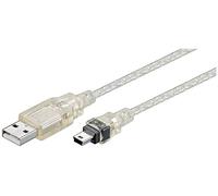 Goobay 93193 Cavo USB 2.0 ad Alta Velocità, Trasparente, 0.6m Lunghezza del Cavo
