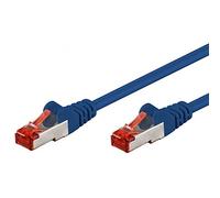 Goobay 93211 CAT 6 - Cavo patch S/FTP (PiMF), 0,25 m, colore: Blu