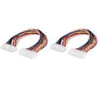 goobay 93239 Prolunga Elettrica per Scheda Madre PC ATX/EATX da 24 pin (Confezione da 2)