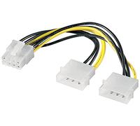 GOOBAY 93241 - Cavo grafico 2 x 4 pin HDD pz > 8 pin presa PCIe, 15 cm