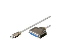 Goobay 93317 Cavo USB per Stampante, Trasparente, 1.5 m Lunghezza del Cavo