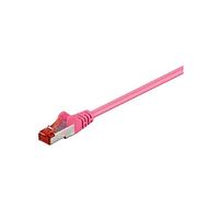 Goobay 93339 CAT 6 Cavo Patch di Rete S/FTP (PiMF), Magenta, 0.25m Lunghezza