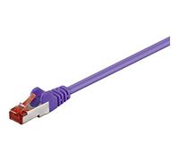 Goobay 93342 CAT 6 Cavo Patch di Rete S/FTP (PiMF), Viola, 0.25m Lunghezza