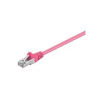 Goobay 93413 CAT 5e Cavo Patch di Rete SF/UTP, Magenta, 15m Lunghezza