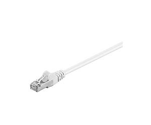 Goobay 93496 CAT 5e Cavo Patch di Rete F/UTP, Bianco, 3m Lunghezza