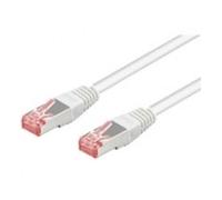 Goobay 93502 cavo di rete Bianco 1 m Cat6 S/FTP [S-STP] (Goobay S/FTP [PiMF] PatchCord Cat6. Wh) NEW