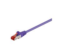 Goobay 93537 CAT 6 Cavo Patch di Rete S/FTP (PiMF), Viola, 10m Lunghezza