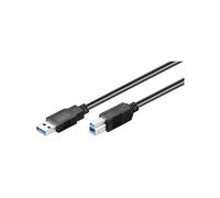 Goobay 93655 USB 3.0 Superspeed Cable, Black, 1.8m Length